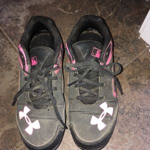 Girls softball cleats.